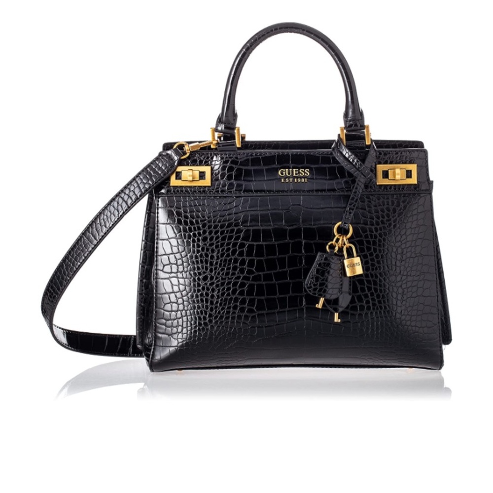 GUESS Katey Croc Luxury Satchel